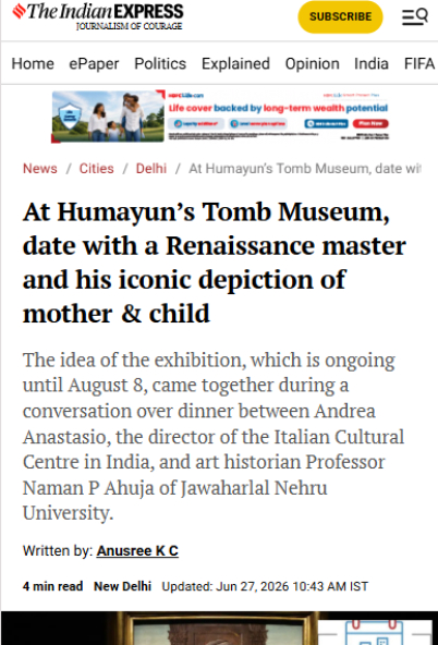 At Humayun’s Tomb Museum