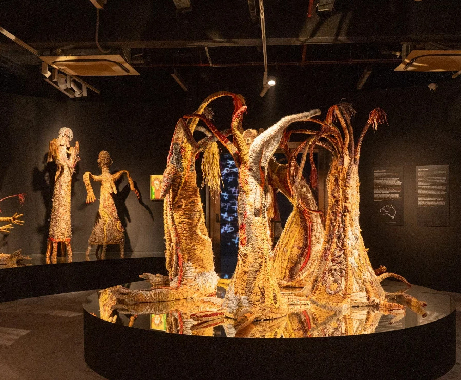 Last evening, KNMA's presentation at the Humayun's Tomb Museum came alive as the travelling exhibition, Songlines: Tracking the Seven Sisters, opened in Delhi.